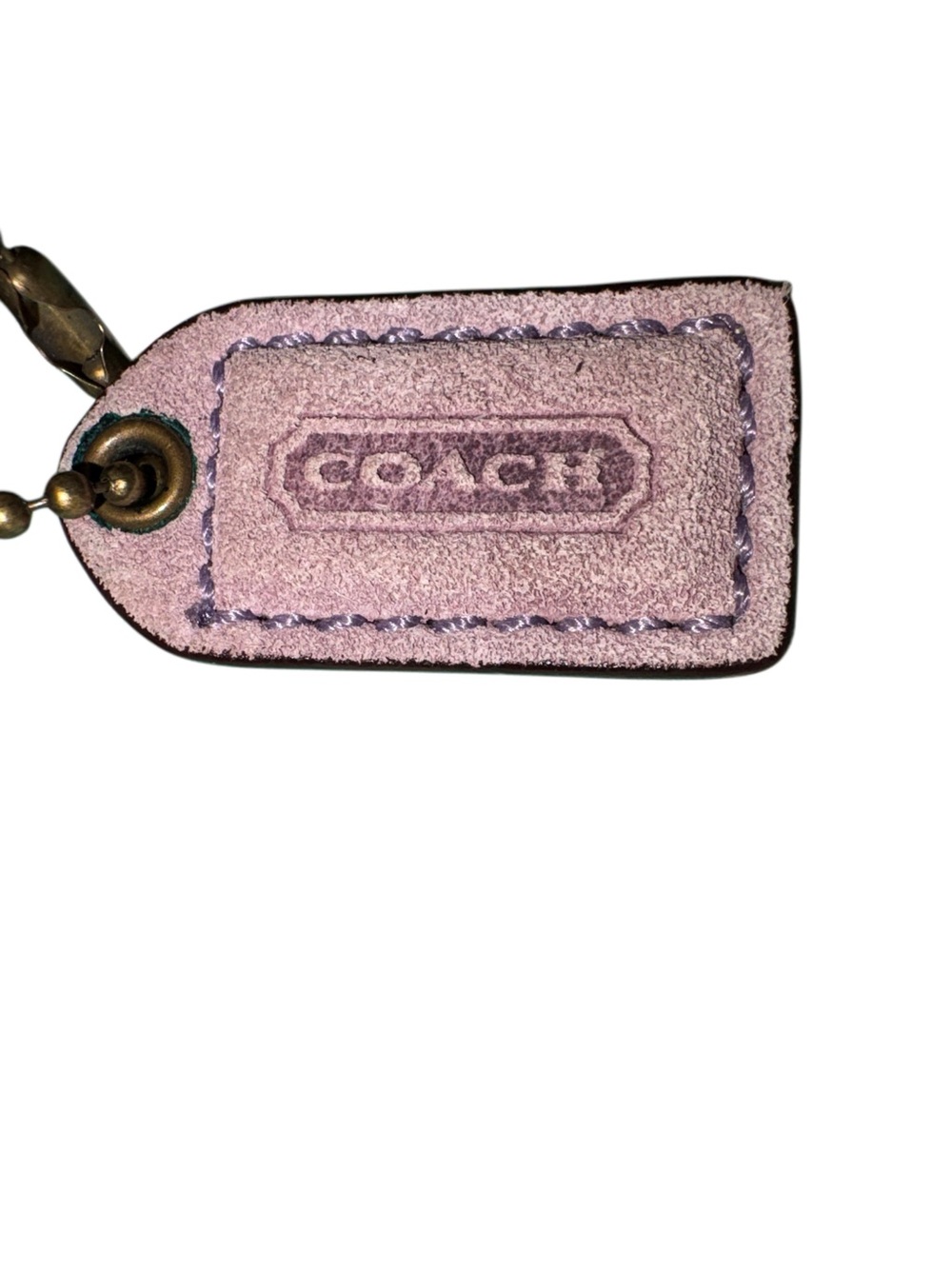 Coach Vintage 2004 Soho Suede Crossbody in Lilac with Brown Leather Trim 4743 - Picture 7 of 8